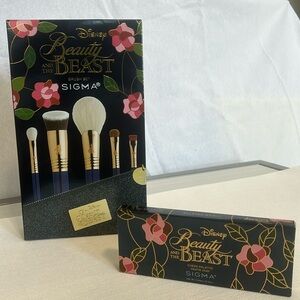 Disney Beauty and the beast brush set with cheek palette